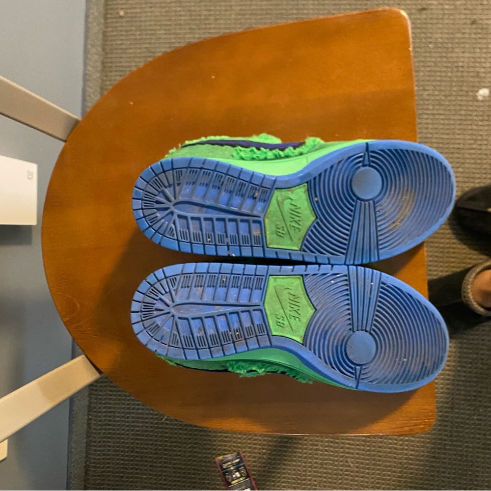 Nike dunks Grateful Deads Green and Blue Sneakers